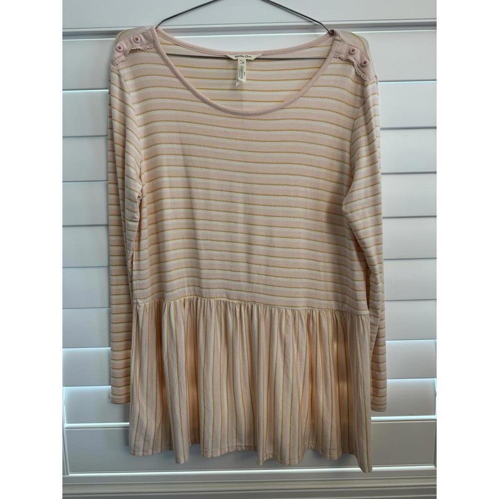 Matilda Jane Dream Chasers True Friend peplum top size Large
